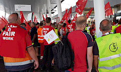 Erfolgreiche Protestaktion am 23. Juli 2022 am Flughafen Zürich